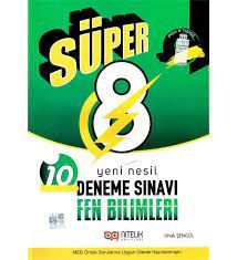 NİTELİK 8.SINIF SÜPER FEN BİLİMLERİ 10 DENEME SINAVI