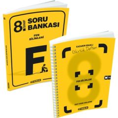 HIZ 8.SINIF FEN BİLİMLERİ SORU BANKASI + ETKİNLİK DEFTERİ 2 KİTAP