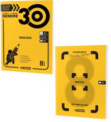 HIZ 8.SINIF İNGİLİZCE 30 LU DENEME + ETKİNLİK DEFTERİ