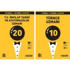 HIZ 8.SINIF TC. INKILAP UZMANI + TÜRKÇE UZMANI DENEME SETİ 2 KİTAP