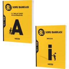 HIZ 8.SINIF TC.INKILAP TARİHİ SORU BANKASI + İNGİLİZCE SORU BANKASI 2 KİTAP