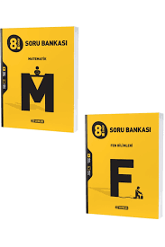 HIZ 8.SINIF MATEMATİK + FEN BİLİMLERİ SORU BANKASI 2 KİTAP