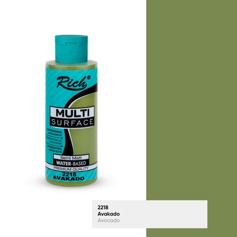 Rich Multi Surface Akrilik Boya 120cc 2218 AVOKADO