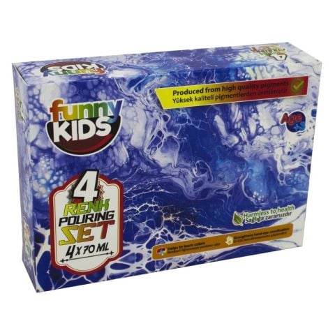 Funny Kids Pouring Boya Seti 4 Renk x 70ml
