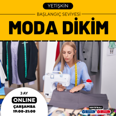 Moda Dikim - (Başlangıç Seviyesi)- Online
