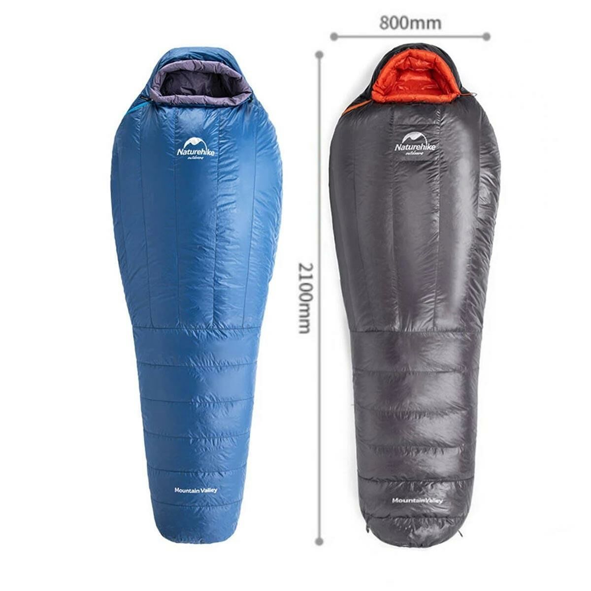 Naturehike ULG-400G Mumya Kaz Tüyü Uyku Tulumu -14°C Gri