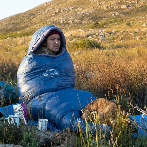 Naturehike ULG-400G Mumya Kaz Tüyü Uyku Tulumu -14°C Gri