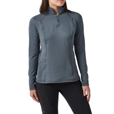5.11 Stratos 1/4 ZIP Turbulence Bayan Shirt - Gri