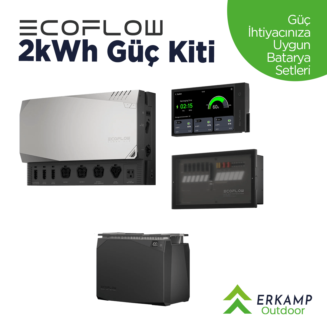 EcoFlow | 2kWh Güç Kiti (Karavan, Ev , Dağ Evi)