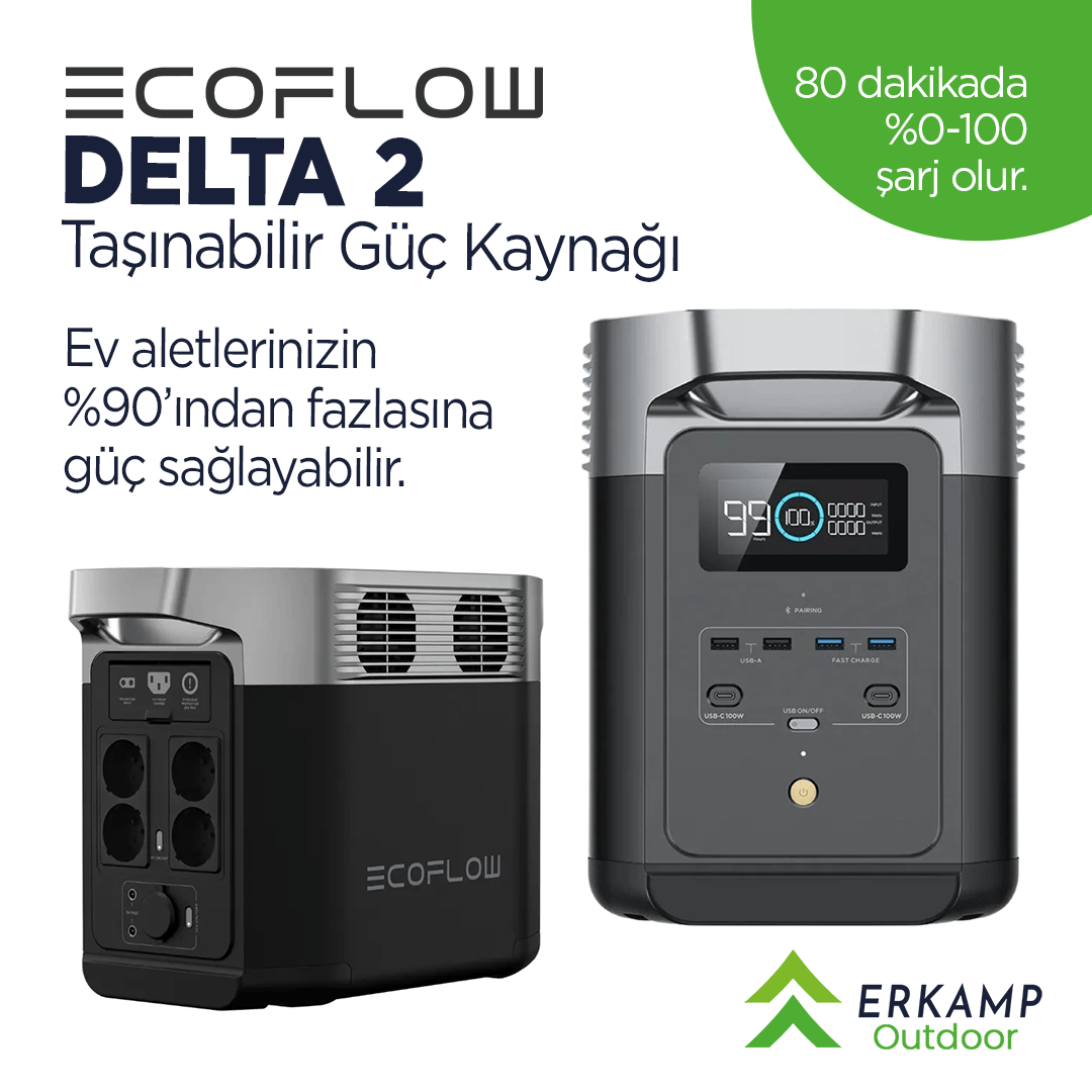 Ecoflow | Delta 2 Taşınabilir Güç Kaynağı 2 Yıl Garanti ( Ücretsiz )