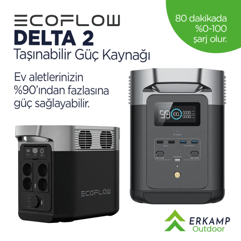 Ecoflow | Delta 2 Taşınabilir Güç Kaynağı 2 Yıl Garanti ( Ücretsiz )