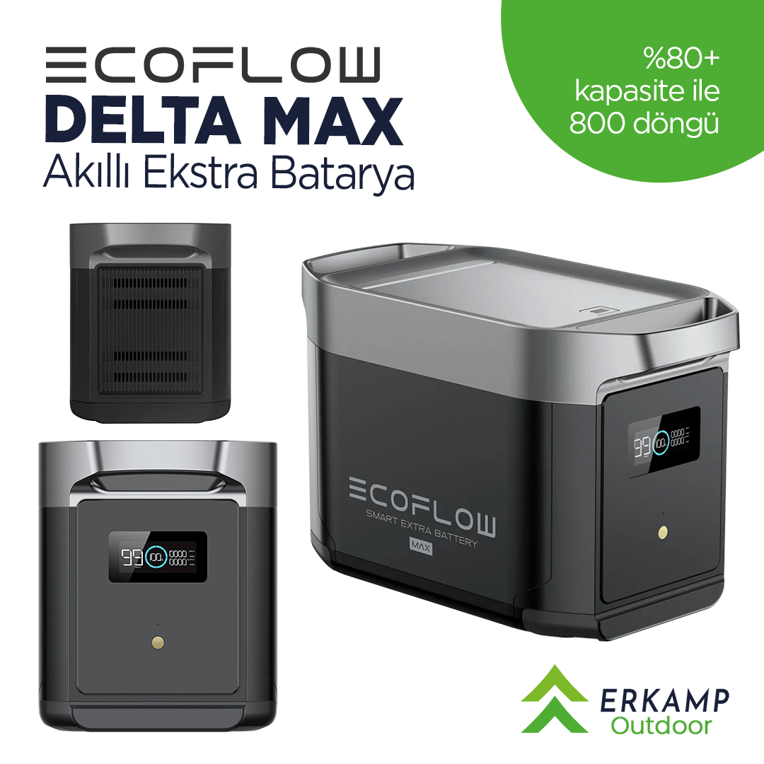 Ecoflow | Delta Max Akıllı Ekstra Batarya ( Extra Güç ) 2 Yıl Garanti ( Ücretsiz )
