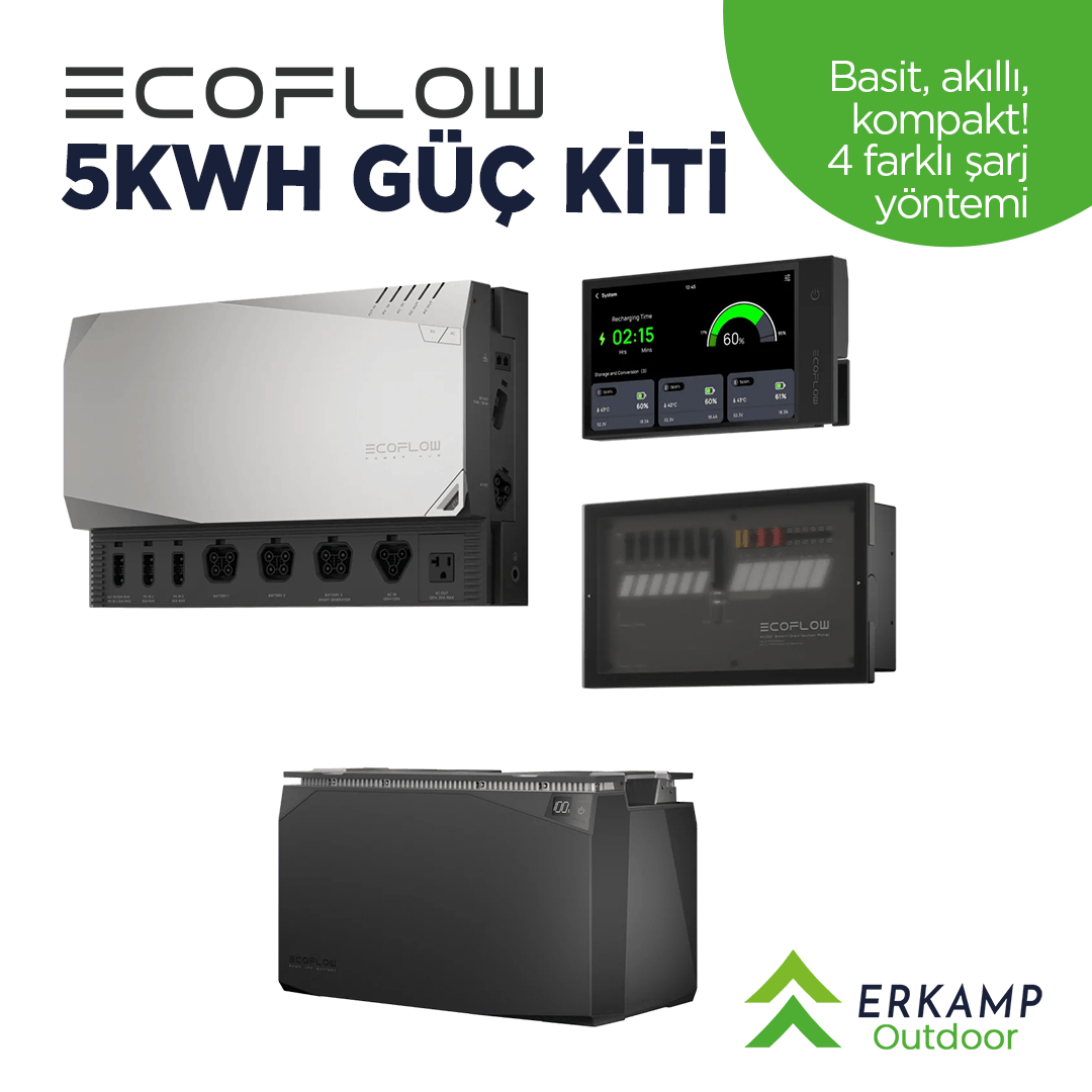 Ecoflow | 5 kWh Güç Kiti (Karavan, Ev , Dağ Evi)