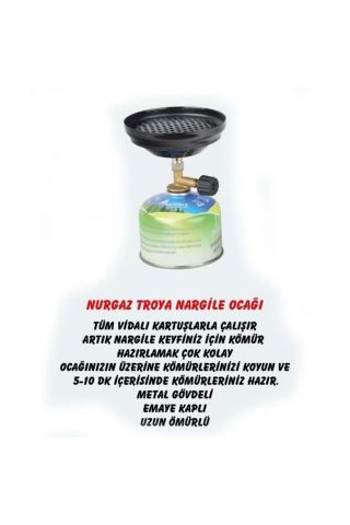 NURGAZ Troya Köz Ocağı + Kartuş