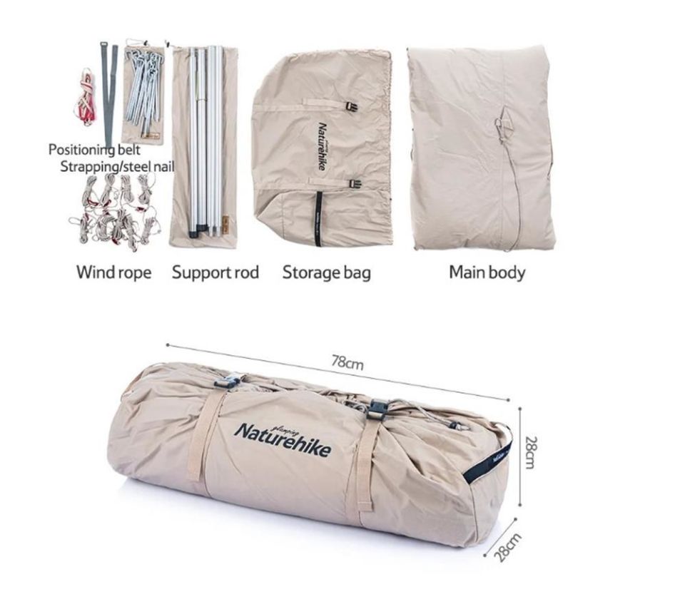Naturehike Profound 9.6 Carpa Glamping Aile Çadırı