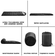 SAVAGE Mont Blanc -15°C  Uyku Tulumu Kahverengi-Siyah