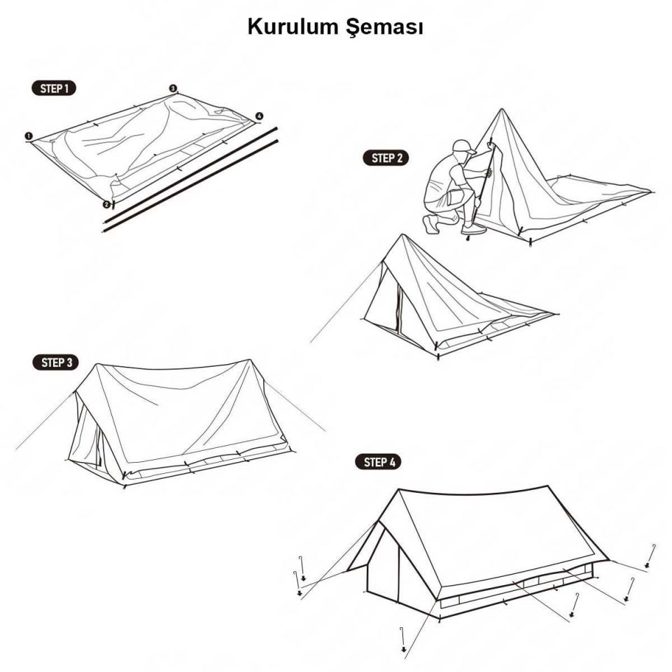 Naturehike Extend 5.6 Eaves Tower Pamuklu Aile Glamping Çadırı