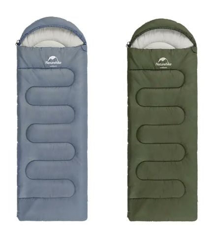 Naturehike Y150L Kapüşonlu Pamuklu Uyku Tulumu -6°C Yeşil - Right