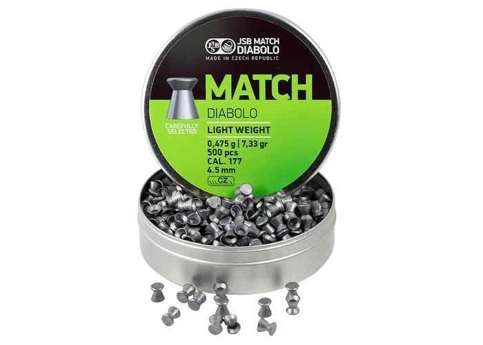 JSB MATCH DIABOLO LIGHT WEIGHT 4.5 MM HAVALI SACMA