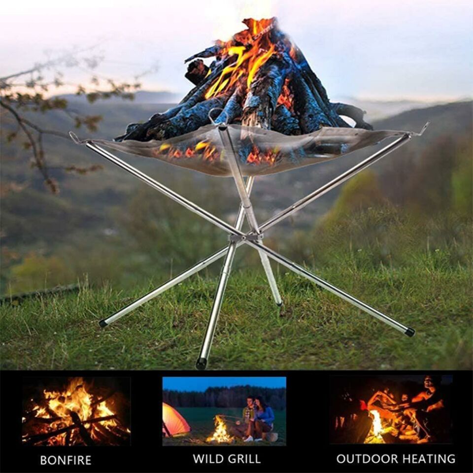 Madfox Fire Rack Katlanır Ateş Sehpası [Brülör]