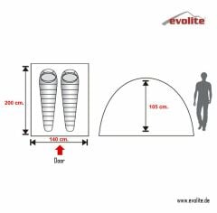 Evolite Trip Mono Dome 2 Kişilik Çadır