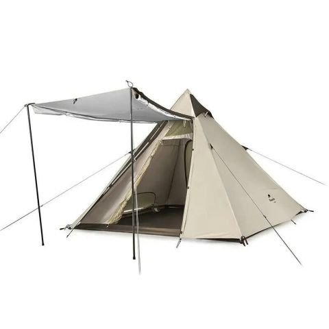 Naturehike Glamping 4 Kişilik Çift Katmanlı Pramid Çadır