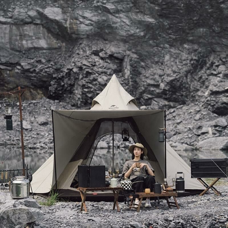 Naturehike Moğol Glamping 4 Kişilik Pramid Çadır