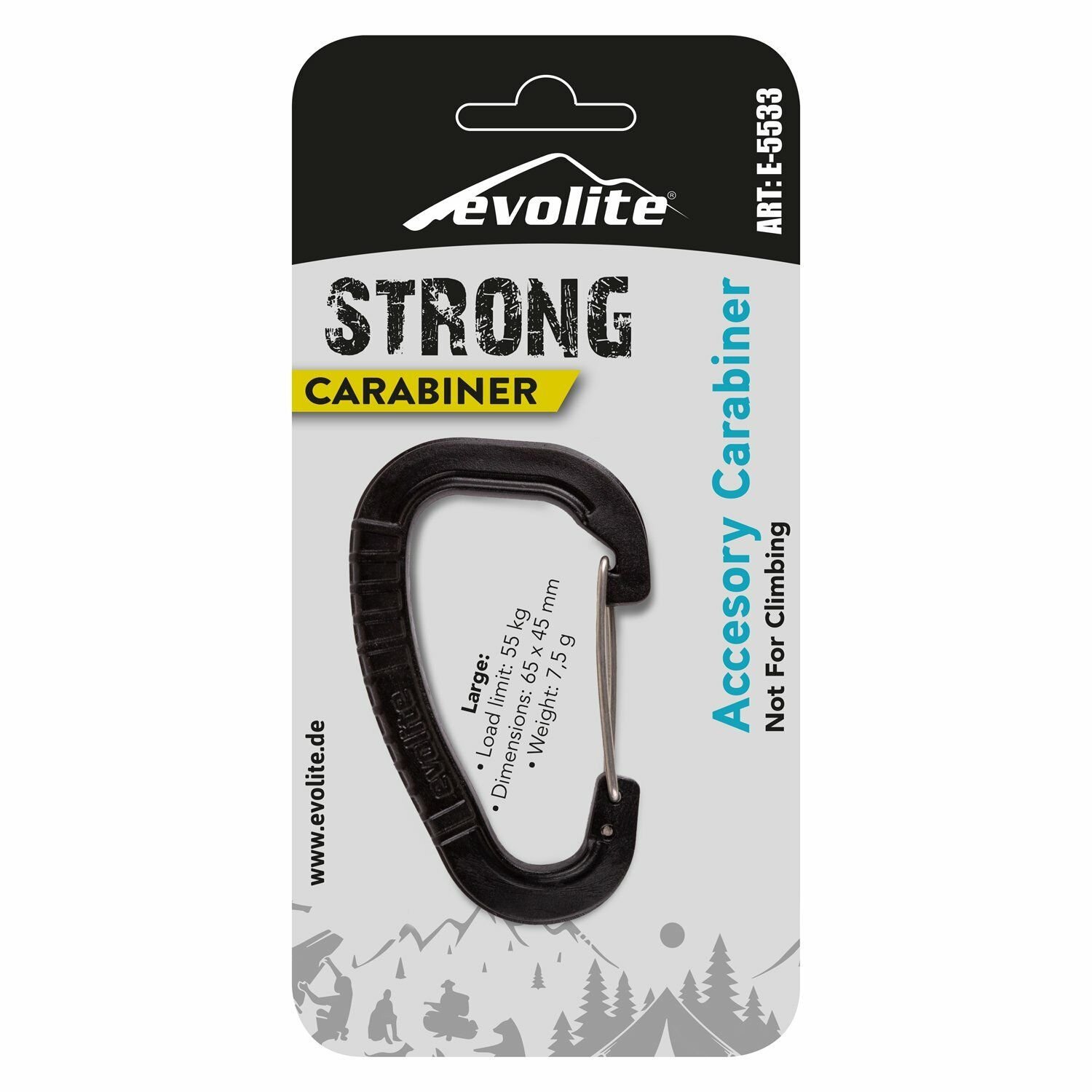 Evolite Strong Karabina Large - Siyah