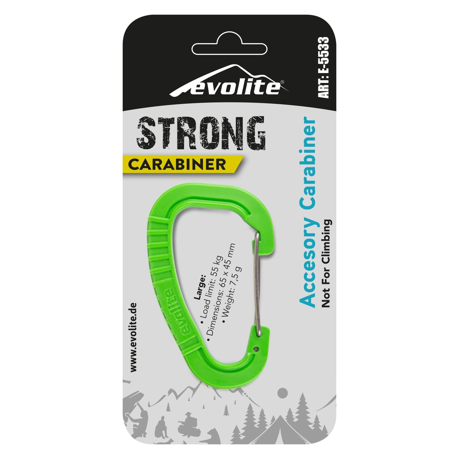 Evolite Strong Karabina Large - Yeşil