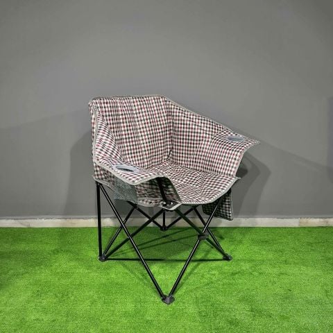 Argeus Nevgrande Comfort Katlanabilir Kamp Sandalyesi Kare Desenli
