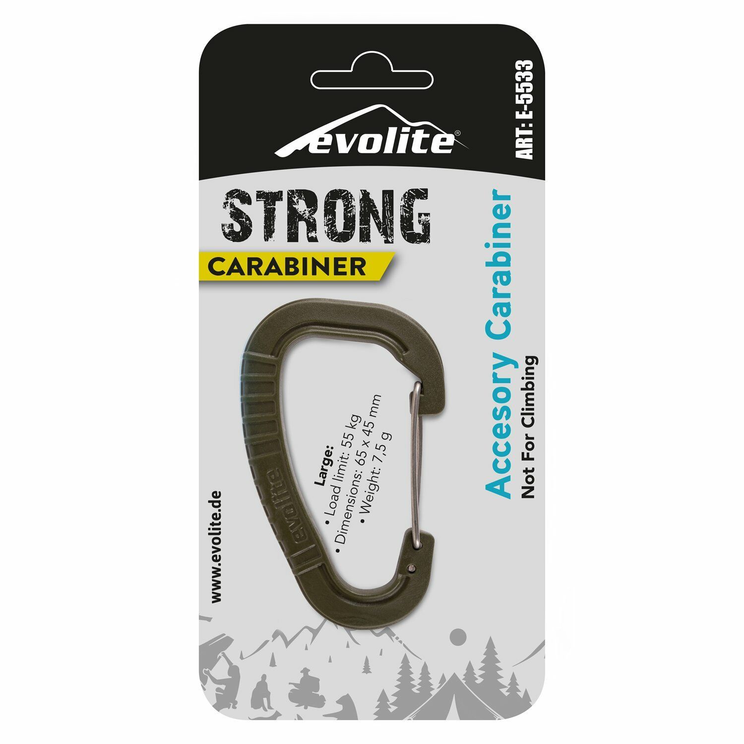 Evolite Strong Karabina Large - Haki