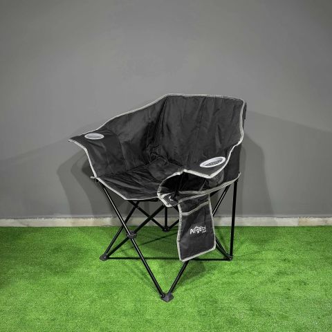 Argeus Nevgrande Comfort Katlanabilir Kamp Sandalyesi Siyah