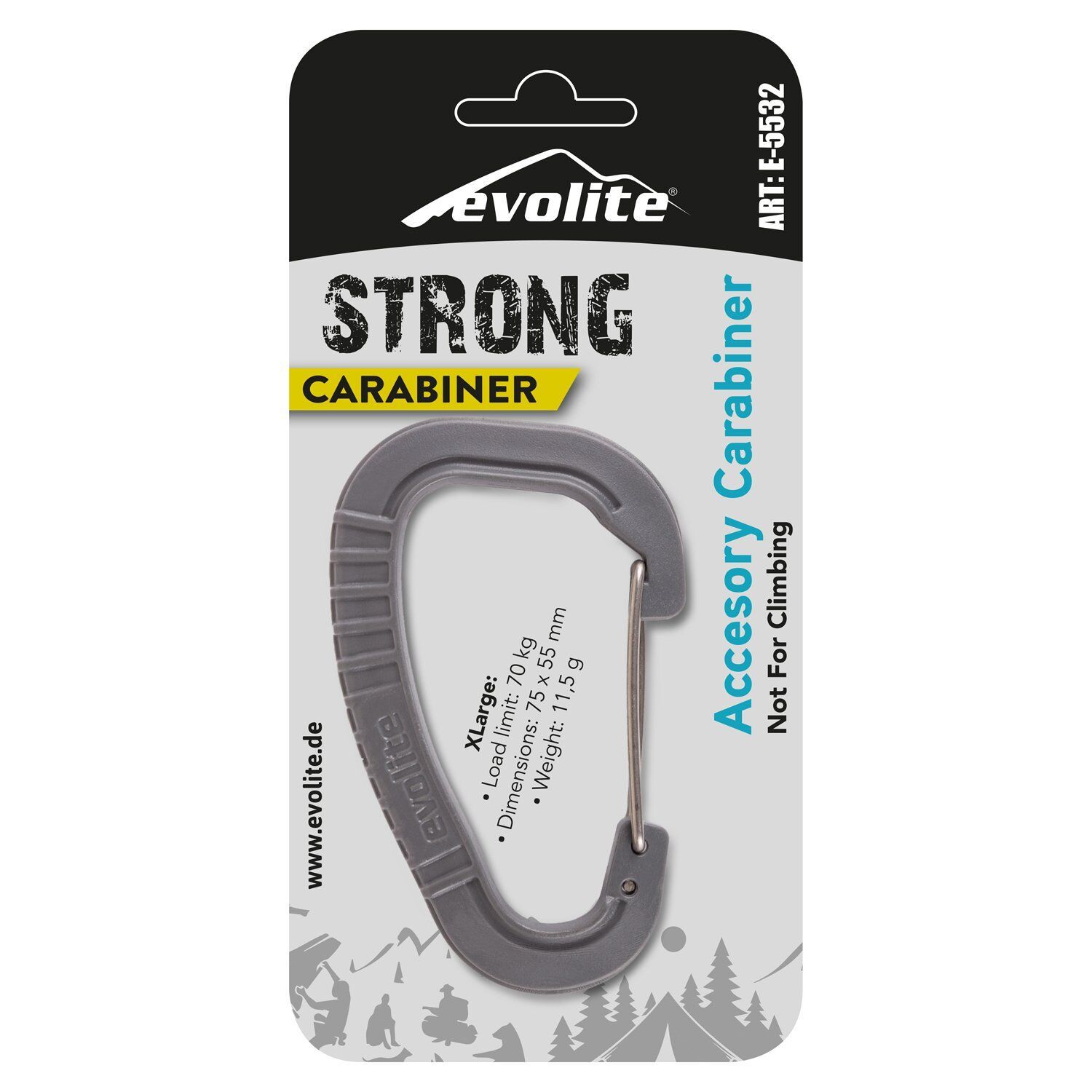 Evolite Strong Karabina XLarge - Gri