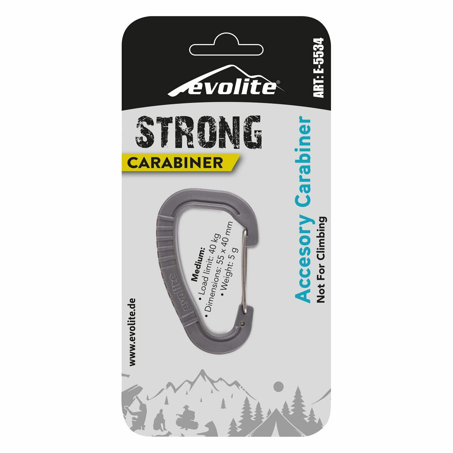 Evolite Strong Karabina Medium - Gri