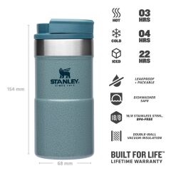 Stanley Klasik Neverleak Termos Bardak 0.25 LT Mavi - 0,25 LT