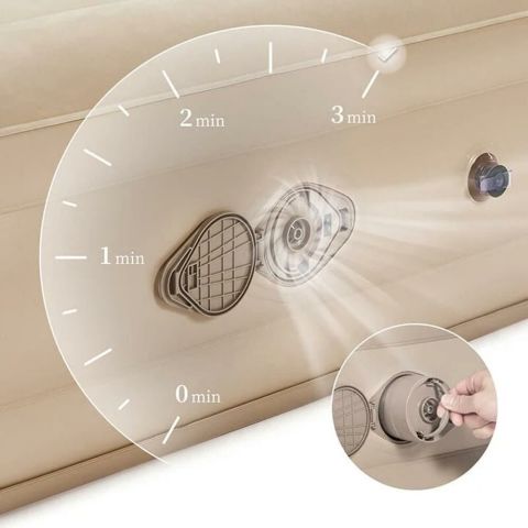 Naturehike Inflatable Anytıme One-Touch Air Bed Şişme Kamp Yatağı BROWN - CK