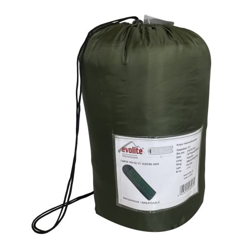 Evolite Camper Pro SQ Birleştirilebilir 2 Kişilik Uyku Tulumu - Haki