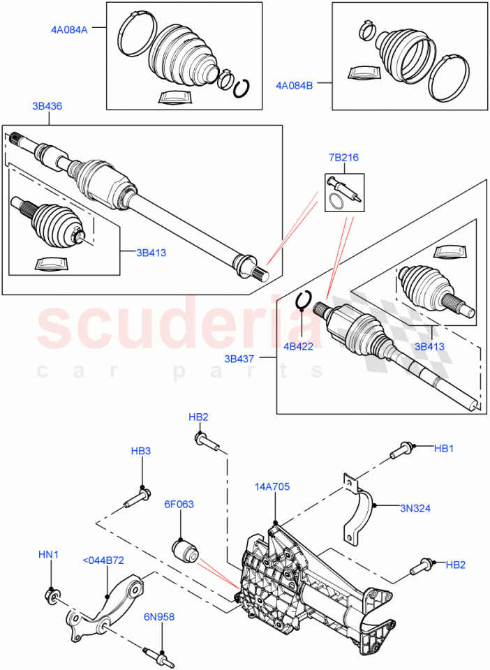 LR161241 - ÖN AKS BRAKETİ (DİSC.SPORT/NEW EVOQUE) - Land Rover