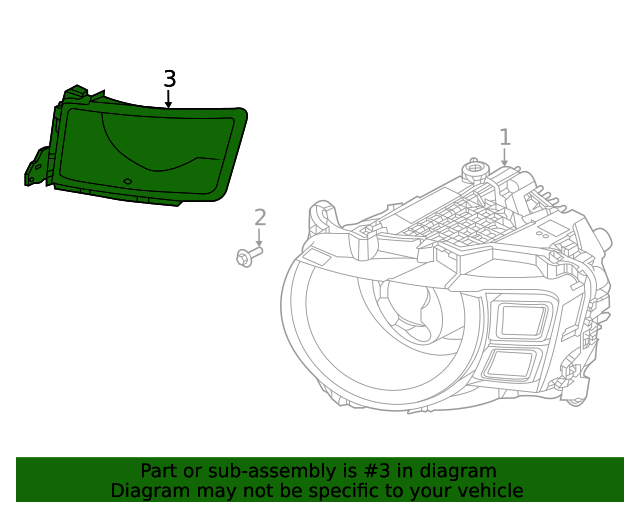 LR180931 - FAR BRAKETİ SOL (NEW DEF) - Land Rover