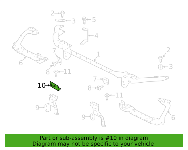 LR092799 - ÖN PANEL TUTUCU BRAKETİ SOL (VELAR) - Land Rover