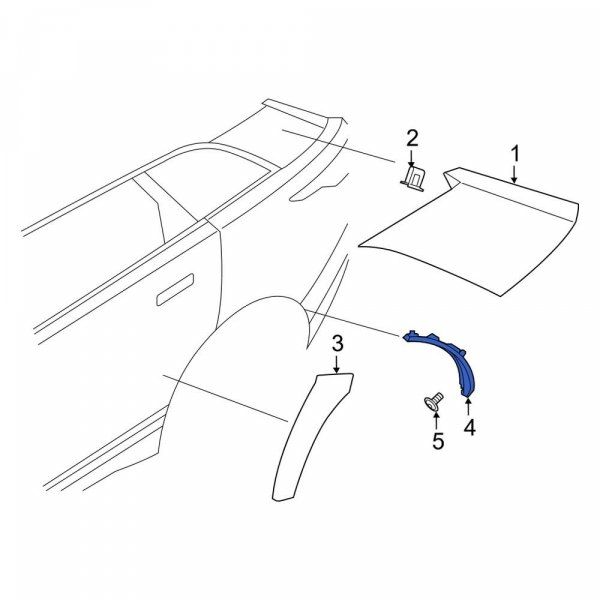 LR092698 - ARKA DODİK KAPLAMA SOL (VELAR) - Land Rover