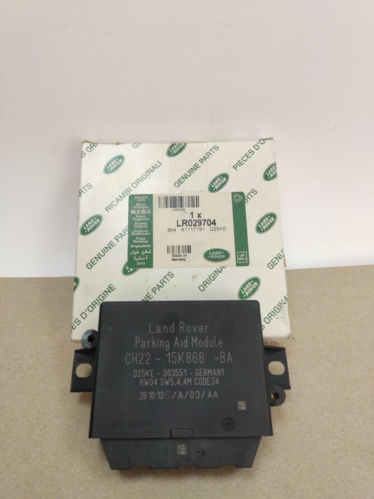 LR029704 - PARK SENSÖR BEYNİ 3.0 (SPORT/DİSC.S4) - Land Rover