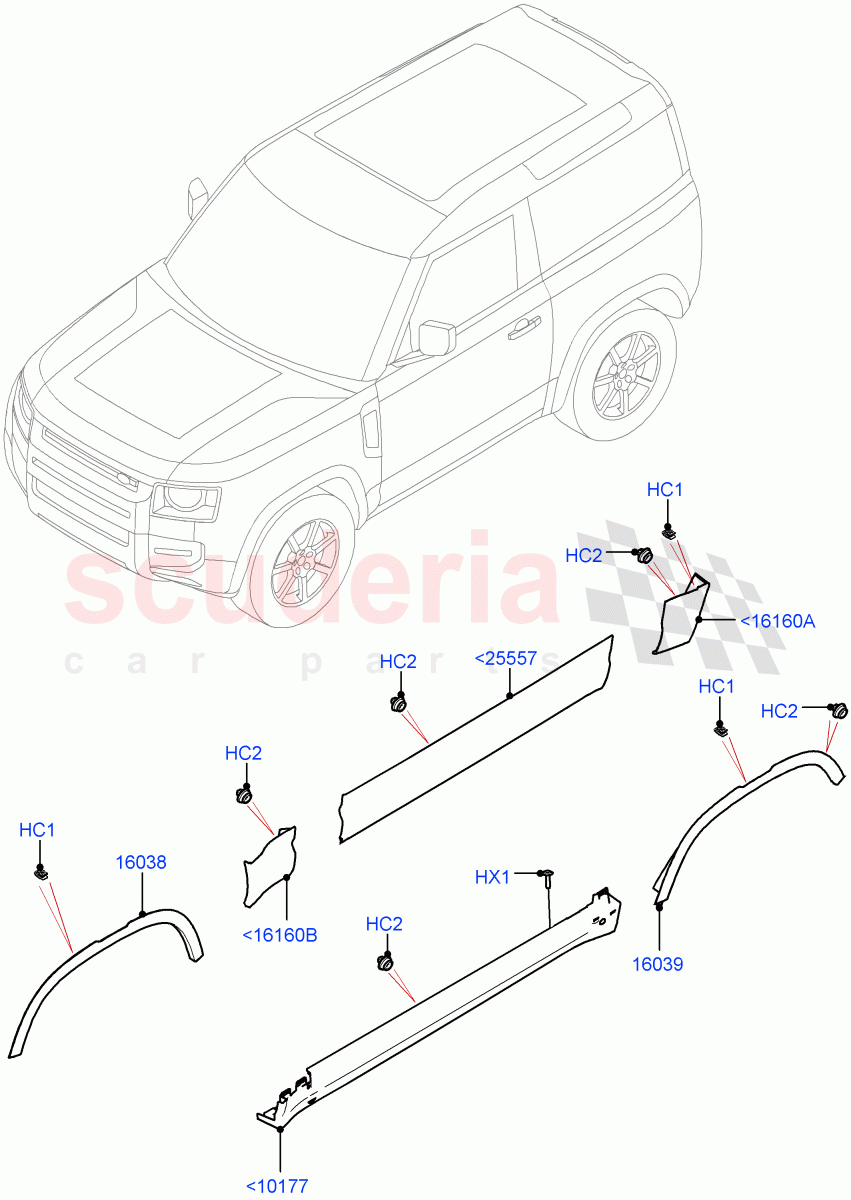 LR130587G - ÖN BAKALİT SOL (NEW DEFENDER) - Kyburg