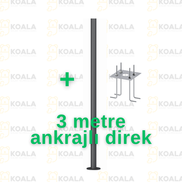 UFO SOLAR PARK ARMATÜRÜ +3M DİREK