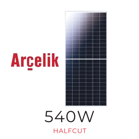 ARÇELİK A SINIFI 540W HALFCUT GÜNEŞ PANELİ