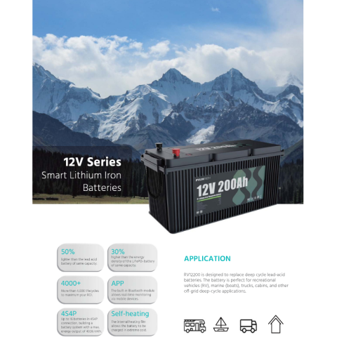 PYLONTECH RV12200 12V 200Ah LİTYUM BATARYA