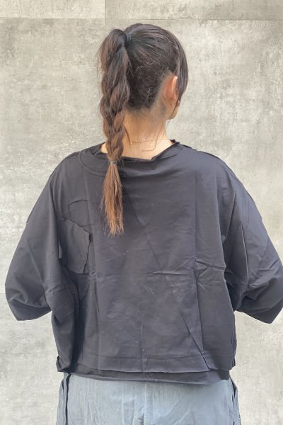 Yamalı Tasarım Oversize Bluz