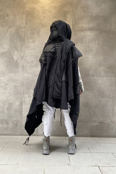 Unisex Tasarım Oversize Panço Yelek