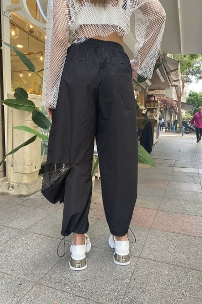 Çok Cepli Oversize Tasarım File Pantolon