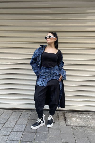 Etekli Tasarım Oversize Pantolon